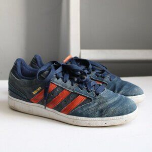 Adidas Busenitz Collegiate Navy/Fox Orange/Running White Skate Shoes Size 9.5